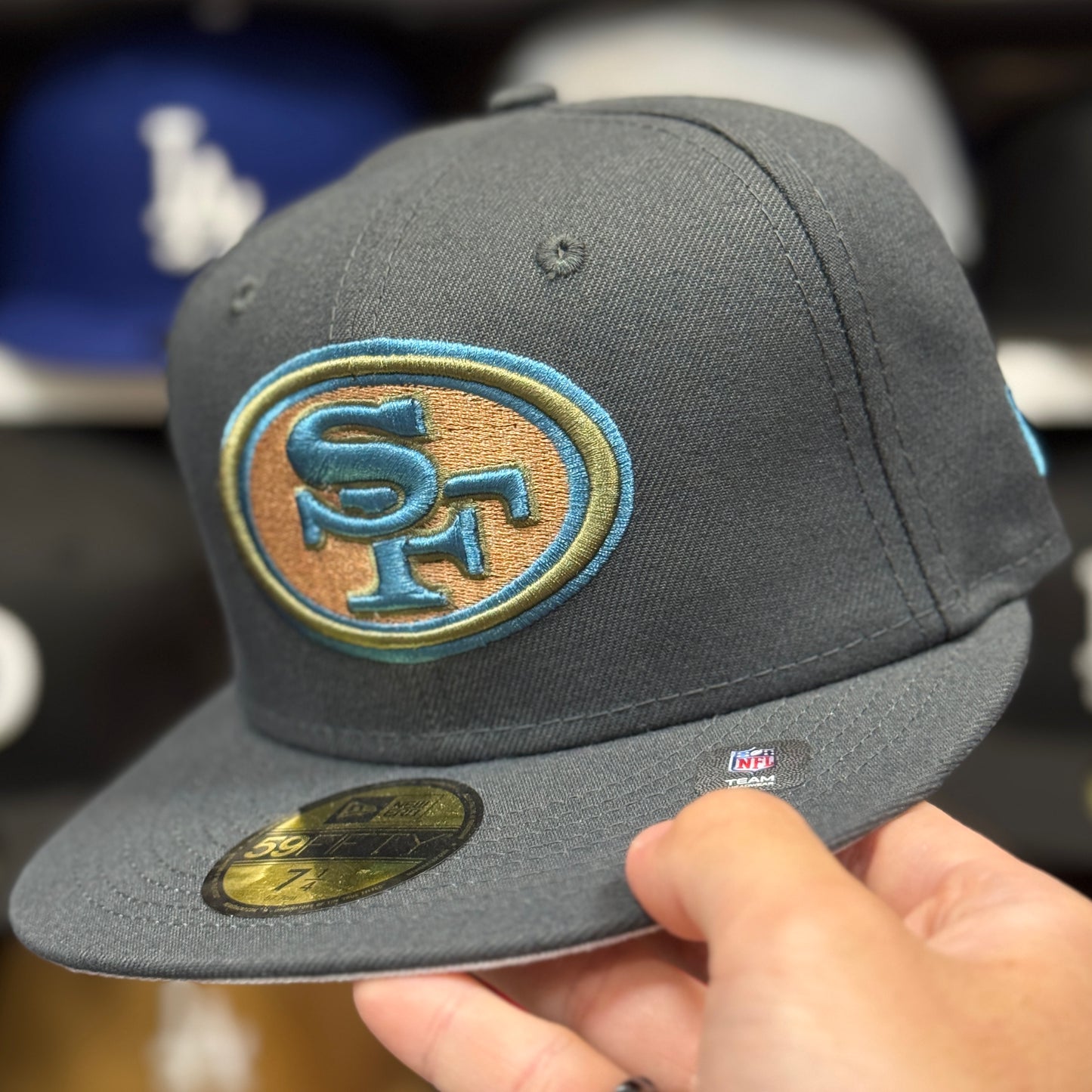 New Era San Francisco 49ers Gray/Blue 59FIFTY Fitted Hat