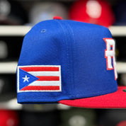 New Era Puerto Rico 2026 World Baseball Classics A-Frame Blue/Red 9FIFTY Snapback - Product Image