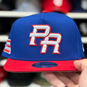 New Era Puerto Rico 2026 World Baseball Classics A-Frame Blue/Red 9FIFTY Snapback - Product Image