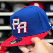New Era Puerto Rico 2026 World Baseball Classics A-Frame Blue/Red 9FIFTY Snapback - Product Image
