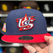 New Era United States 2026 World Baseball Classics Navy/Red 59FIFTY Fitted Hat - Product Image