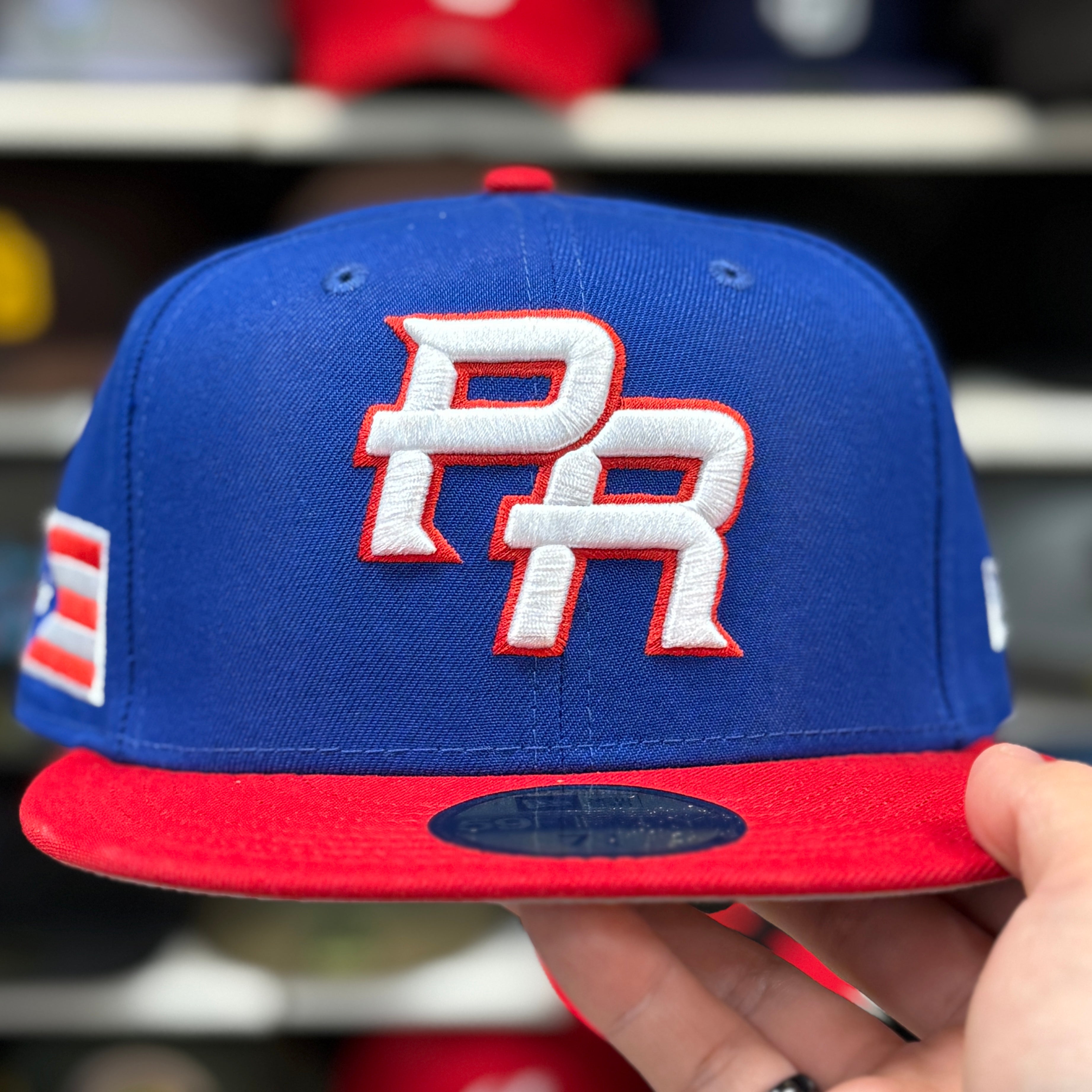 New Era Puerto Rico 2026 World Baseball Classics Blue/Red 59FIFTY Fitted Hat - Product Image