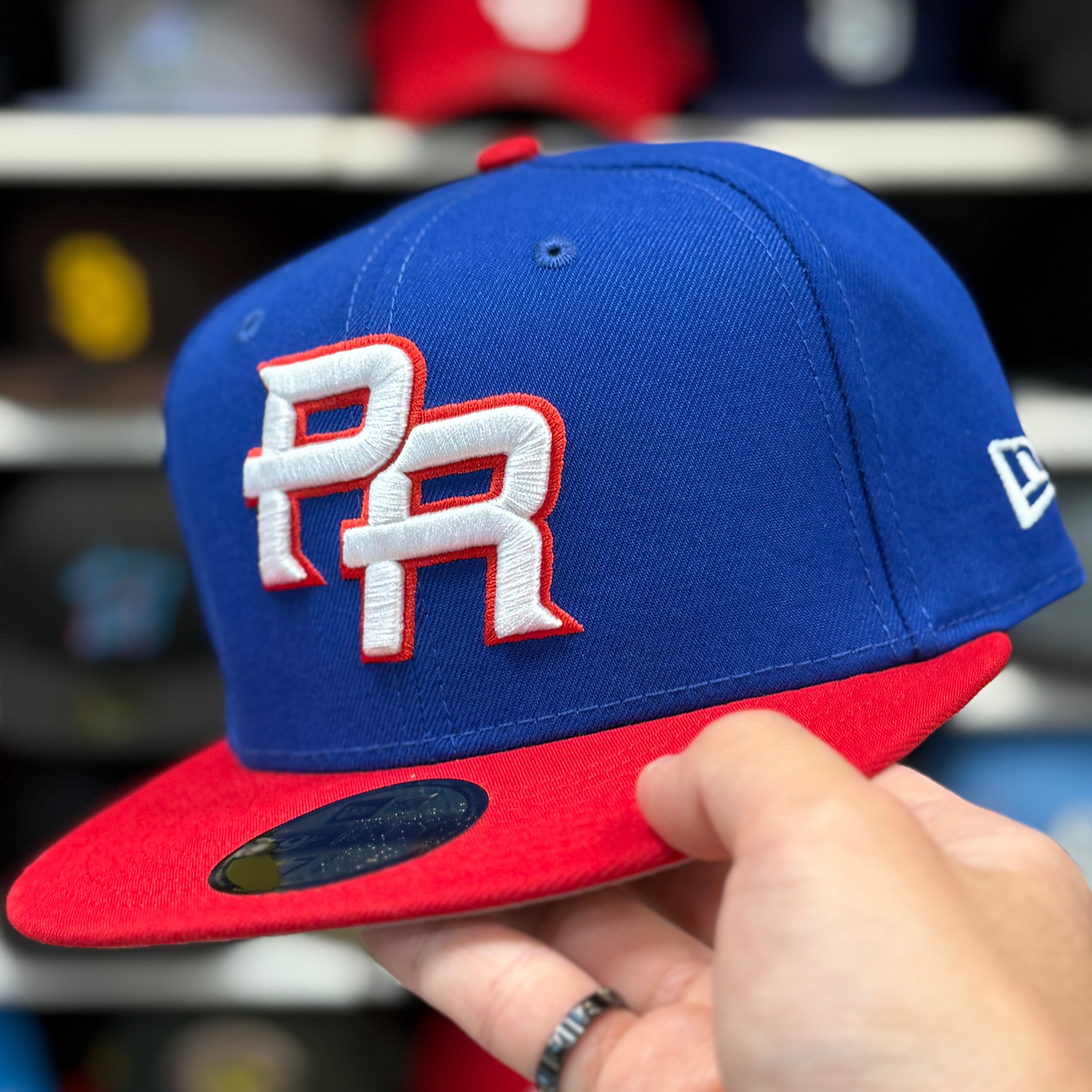 New Era Puerto Rico 2026 World Baseball Classics Blue/Red 59FIFTY Fitted Hat - Product Image