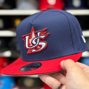 New Era United States 2026 World Baseball Classics A-Frame Navy/Red 9FIFTY Snapback - Product Image