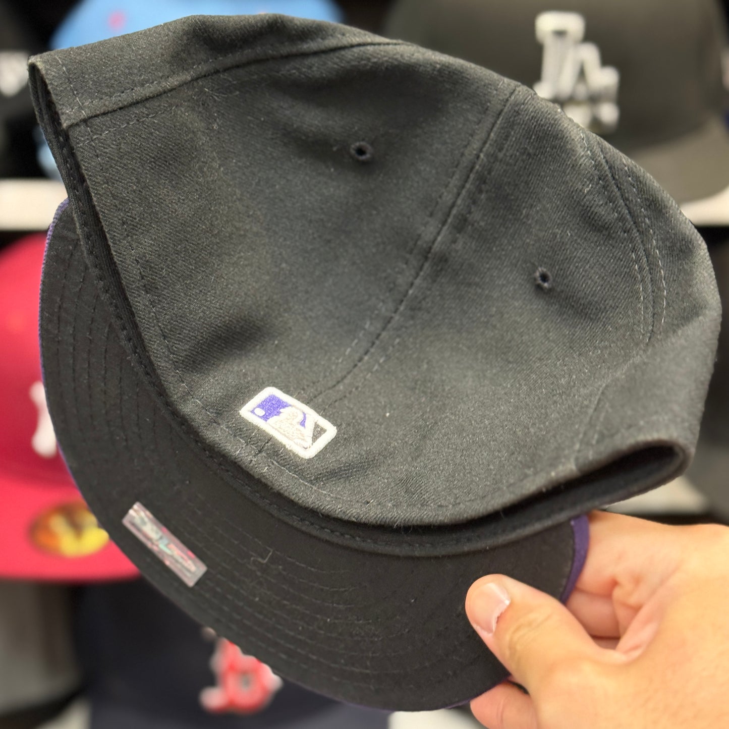 New Era Colorado Rockies Black/Purple 59FIFTY Fitted Hat