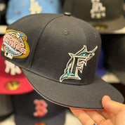 Florida Marlins '2003 World Series' Black/Pink Pro Standard Snapback - Product Image
