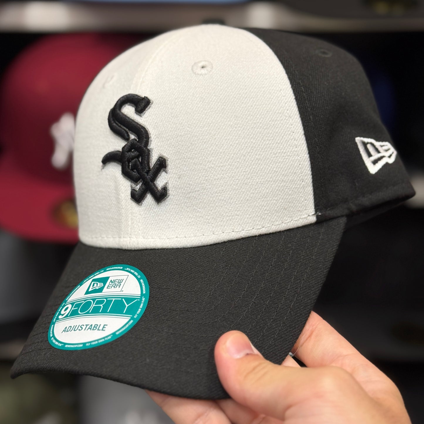 New Era Chicago White Sox White/Black 39THIRTY Ball Cap