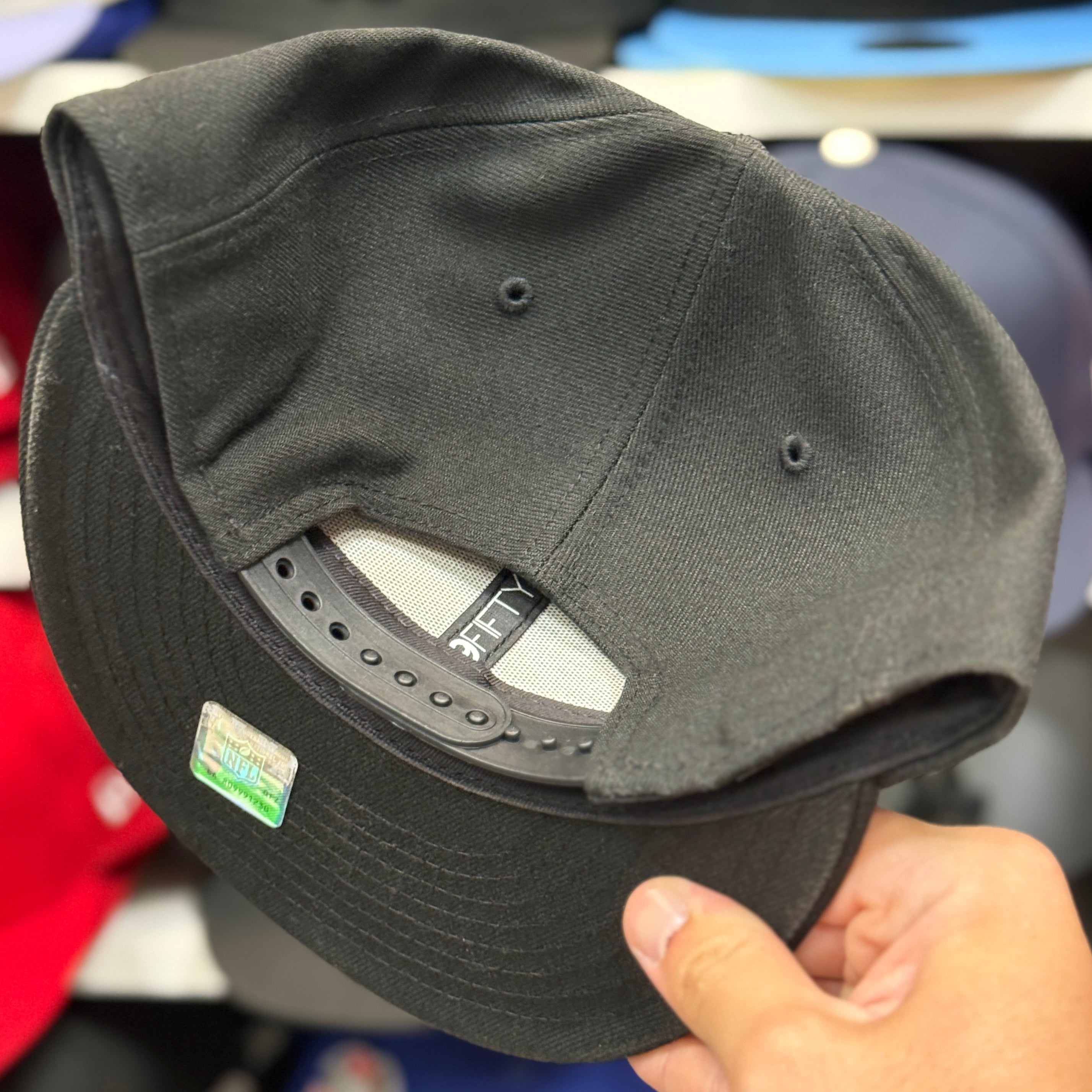 New Era New England Patriots Black/White 9FIFTY Snapback - Product Image