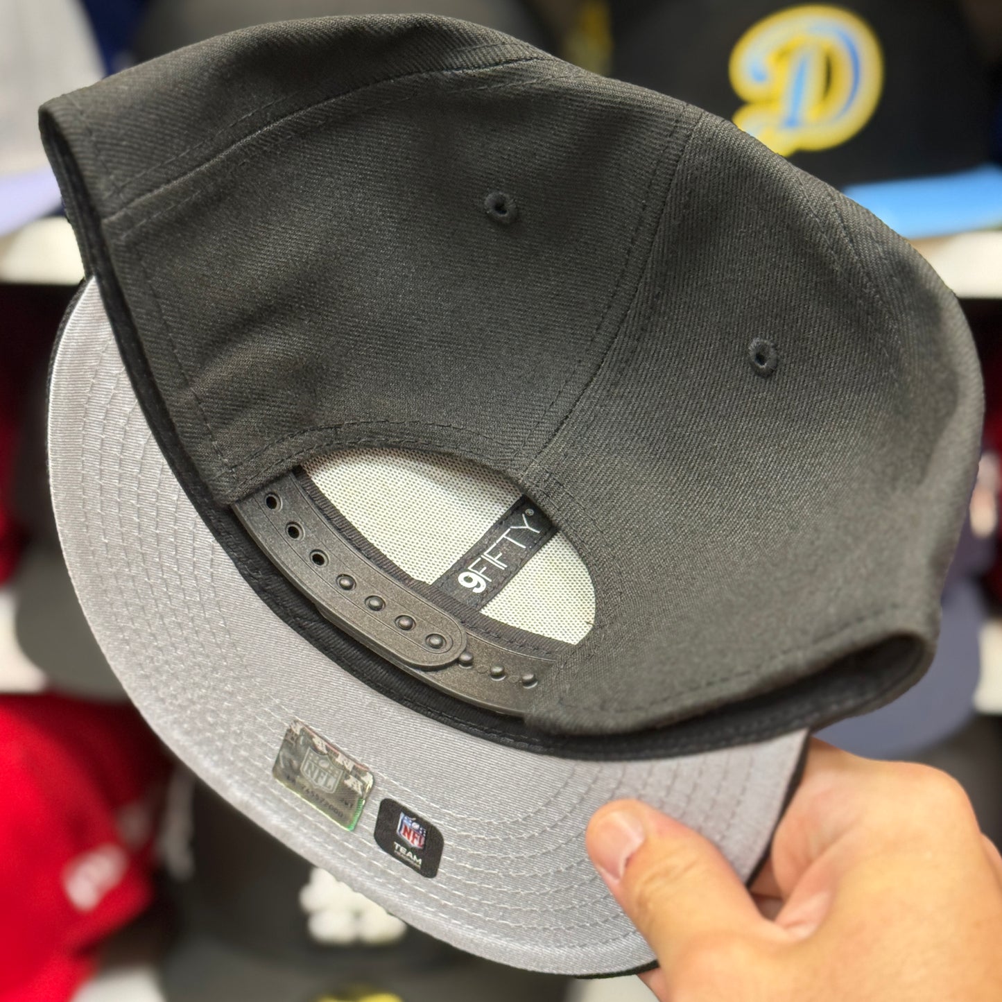 New Era New England Patriots Black/Silver 9FIFTY Snapback