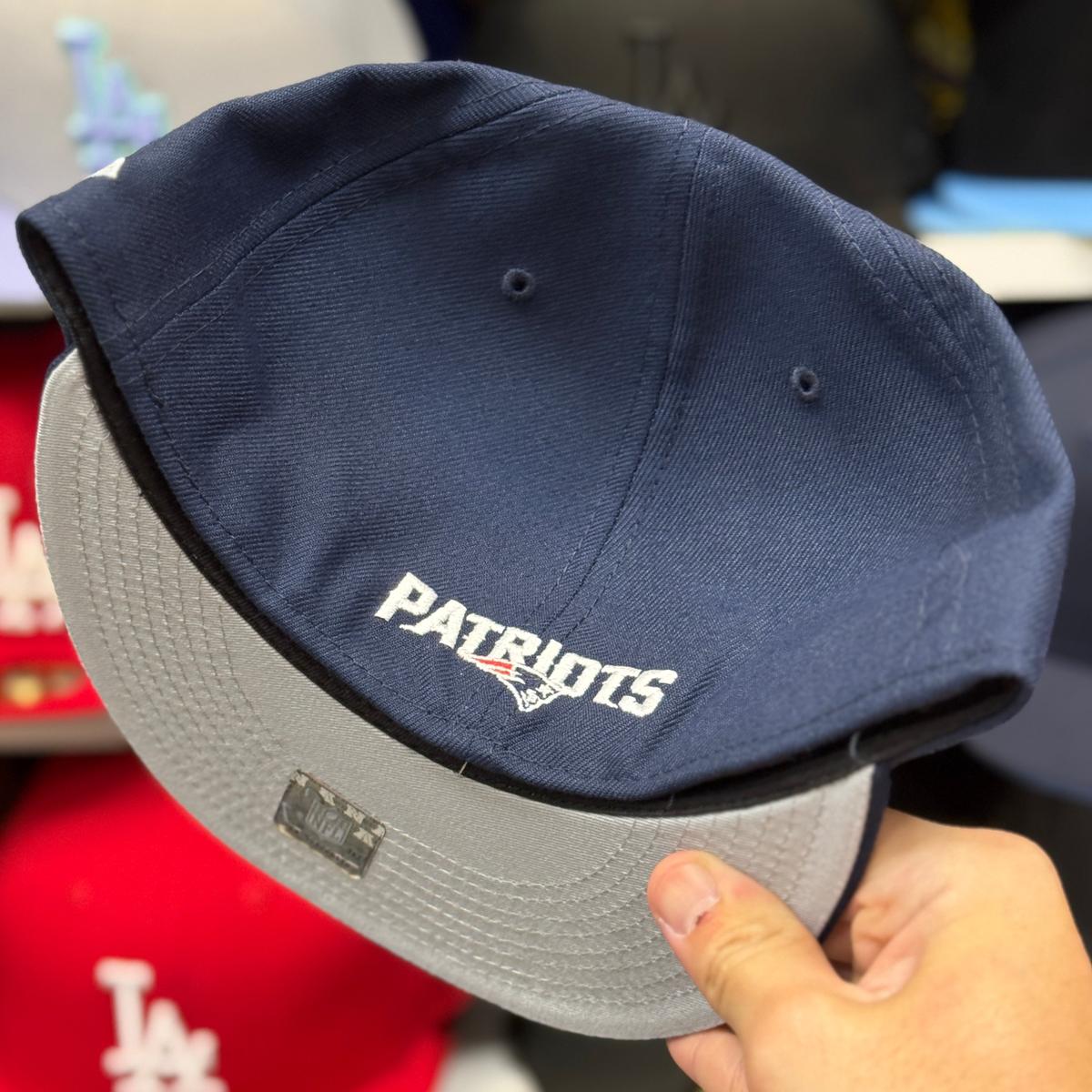 New Era New England Patriots Navy 59FIFTY Fitted Hat - Product Image