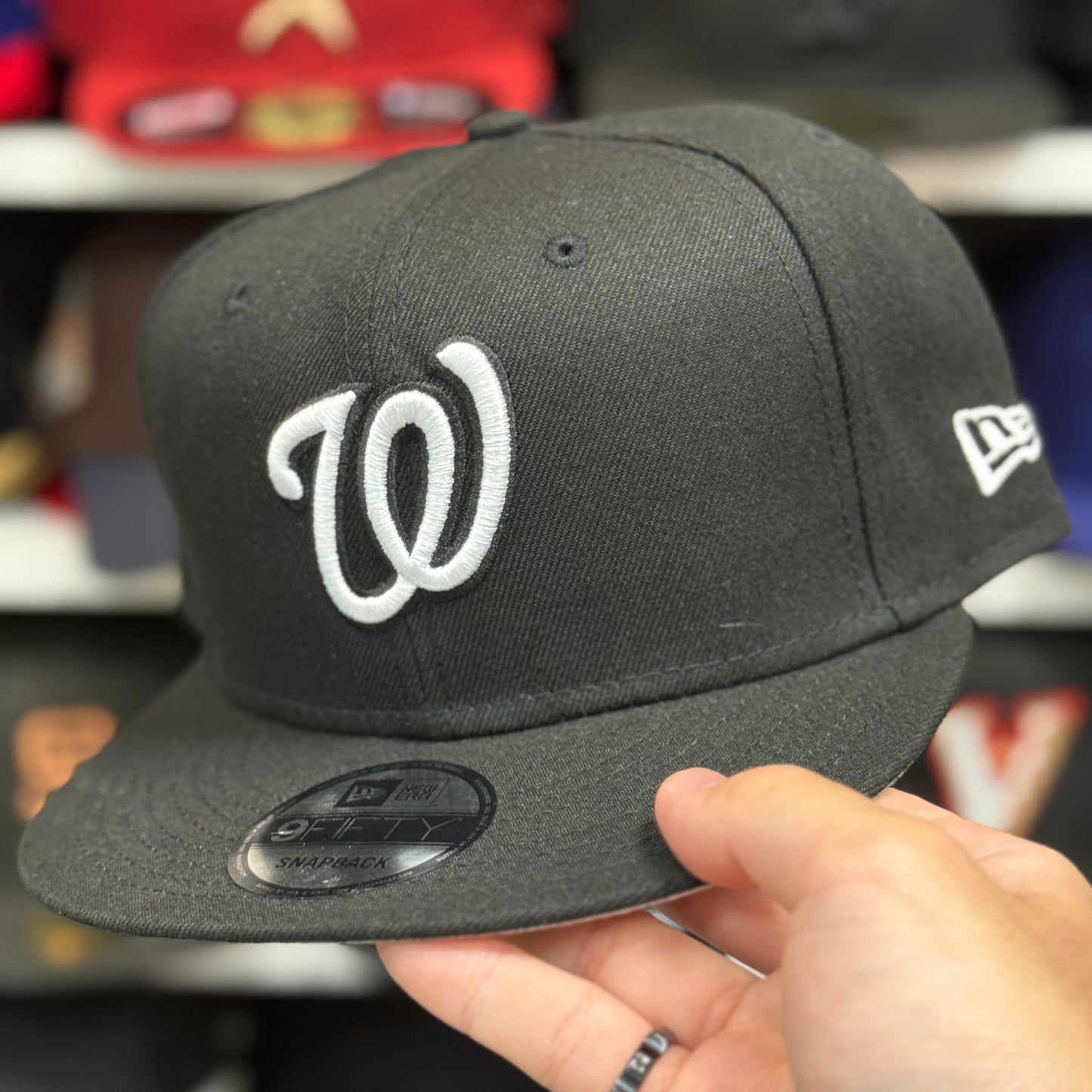 New Era Washington Nationals Black/White 9FIFTY Snapback