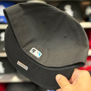 New Era Miami Marlins Black 59FIFTY Fitted Hat - Product Image