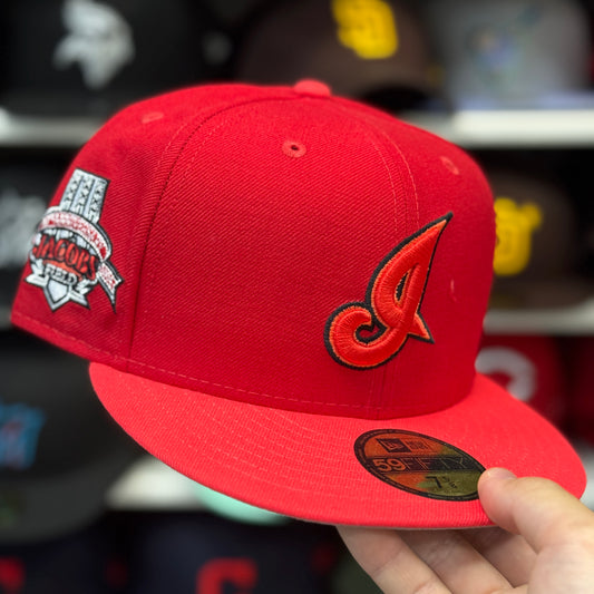 New Era Cleveland Indians '70th Anniversary Jacobs Field' Red 59FIFTY Fitted Hat