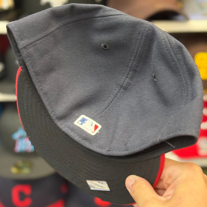 New Era Cleveland Indians 'Chief Wahoo Logo' Navy/Red 59FIFTY Fitted Hat