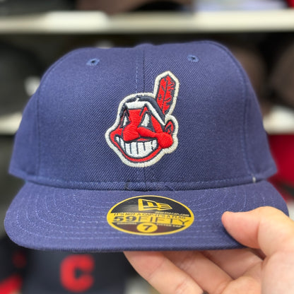 New Era Cleveland Indians 'Chief Wahoo Logo' Navy Vintage 59FIFTY Fitted Hat