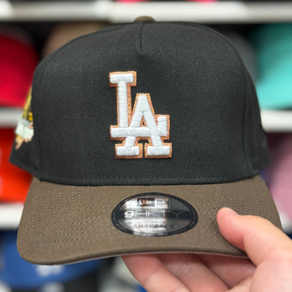 New Era Los Angeles Dodgers '2024 World Series' A-Frame Black/Brown 9FIFTY Snapback