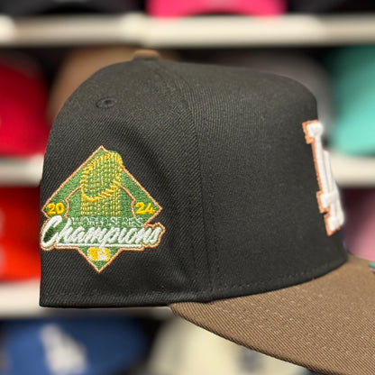 New Era Los Angeles Dodgers '2024 World Series' A-Frame Black/Brown 9FIFTY Snapback