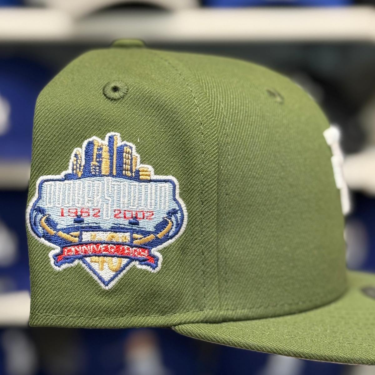 New Era Los Angeles Dodgers Upside Down Logo '40th Anniversary' Olive 9FIFTY Snapback - Product Image