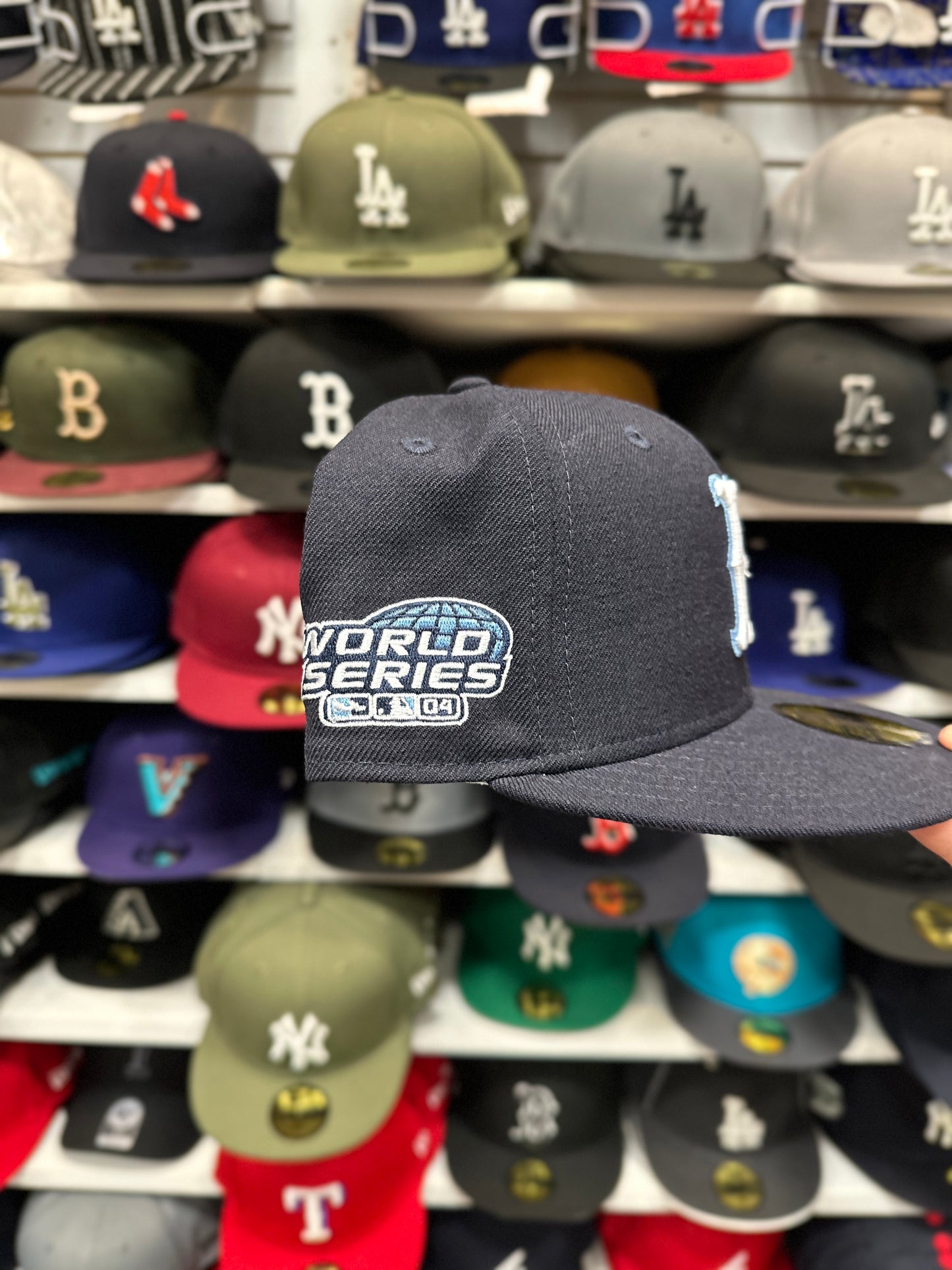 Boston Red Sox MLB 'World Series' Patch | New Era 59FIFTY Fitted Cap | Navy