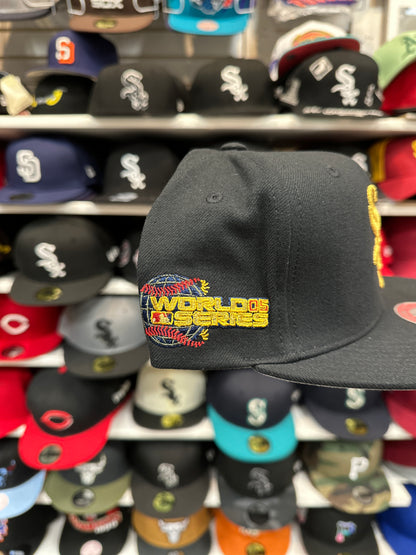 Chicago White Sox MLB Celebratory Patches | Mitchell & Ness Original Fit Snapback | Black