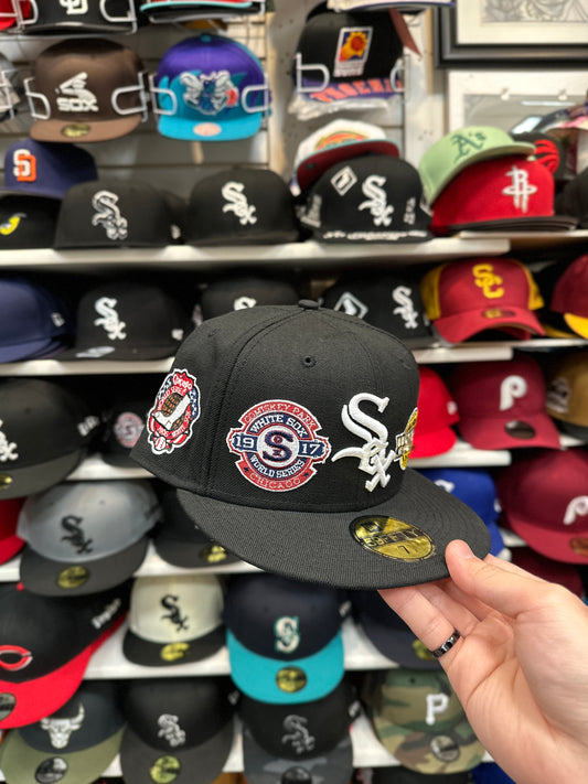 Chicago White Sox MLB 'Celebratory' Patches | New Era 59FIFTY Fitted Cap | Black