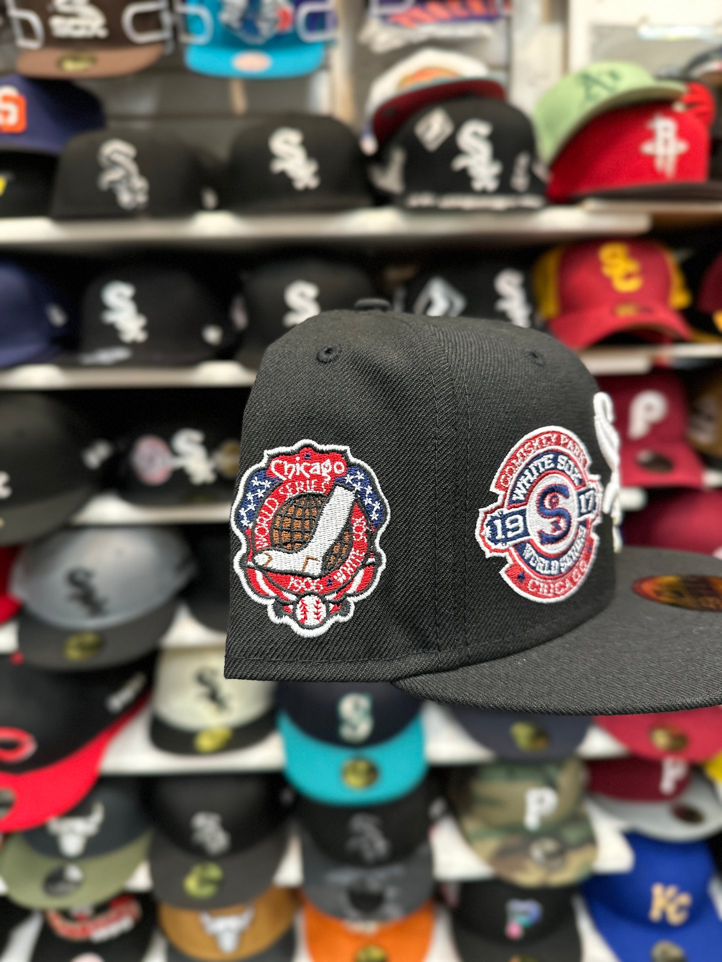 Chicago White Sox MLB 'Celebratory' Patches | New Era 59FIFTY Fitted Cap | Black