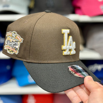 New Era A-Frame Dodgers 46th Anniversary 9FORTY Snapback Brown/Black/Gold