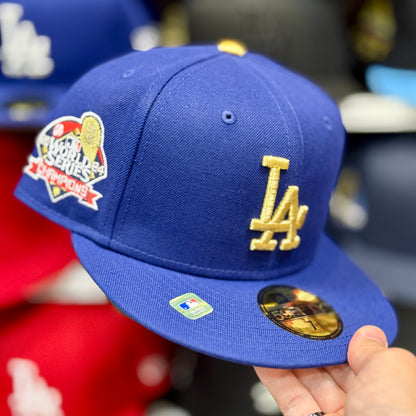 New Era LA Dodgers '2024 World Series Champions' 59FIFTY Fitted Hat Gold