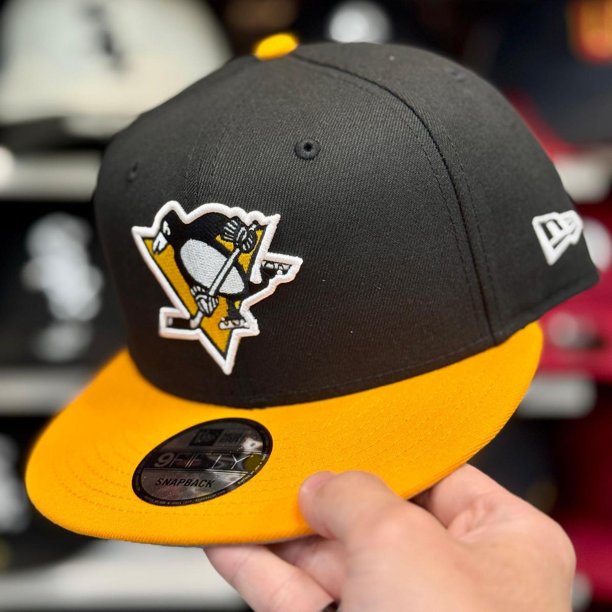 New Era Pittsburgh Penguins Black/Yellow 9FIFTY Snapback - Product Image