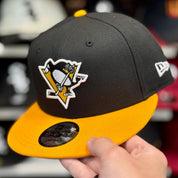 New Era Pittsburgh Penguins Black/Yellow 9FIFTY Snapback - Product Image