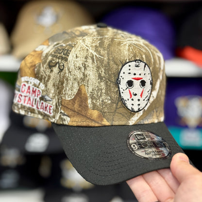 New Era A-Frame 'Jason Vorhees Friday the 13th'  9FORTY Snapback Real Tree Camo/Black