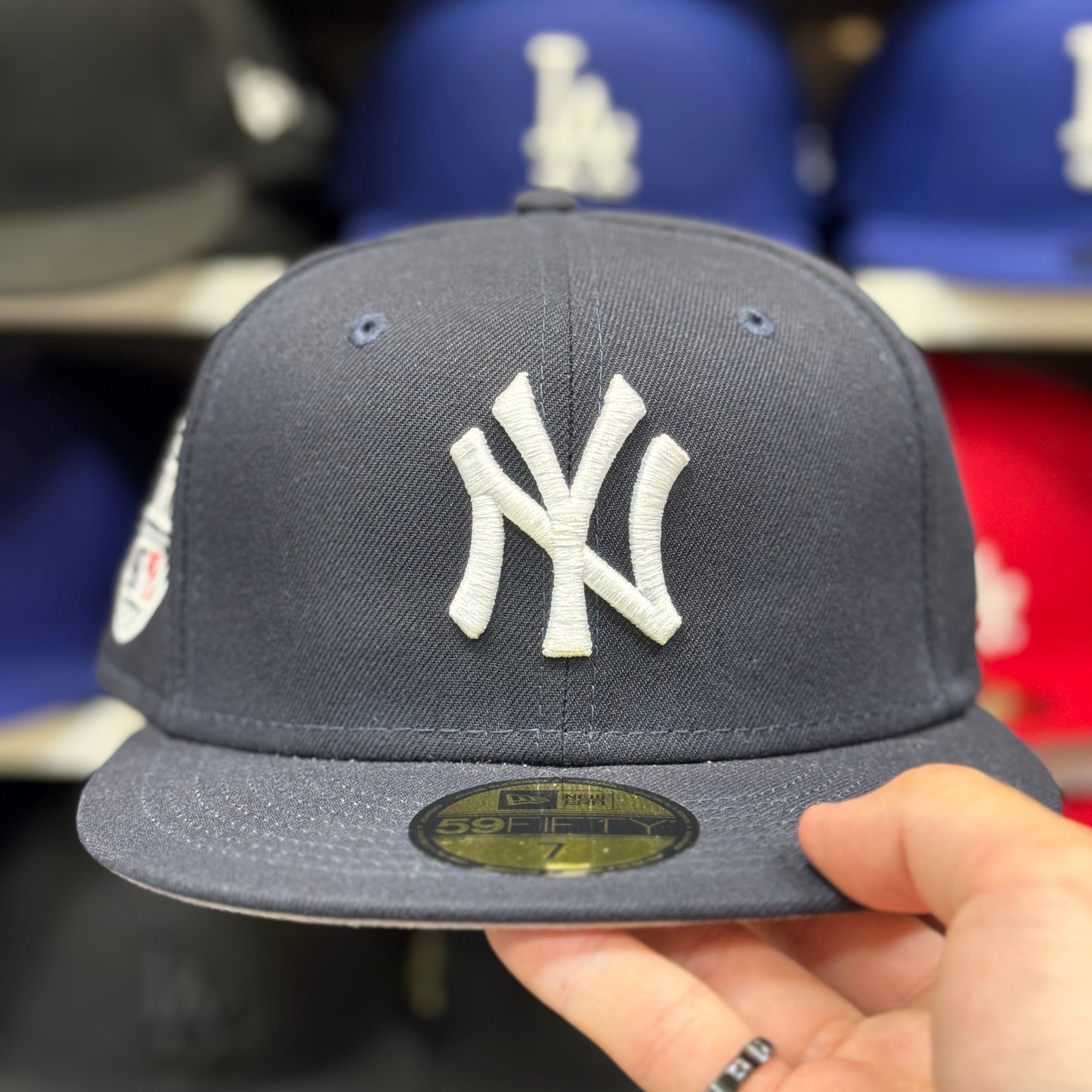 New Era New York Yankees Navy/White 59FIFTY Fitted Hat | Size 7 3/8