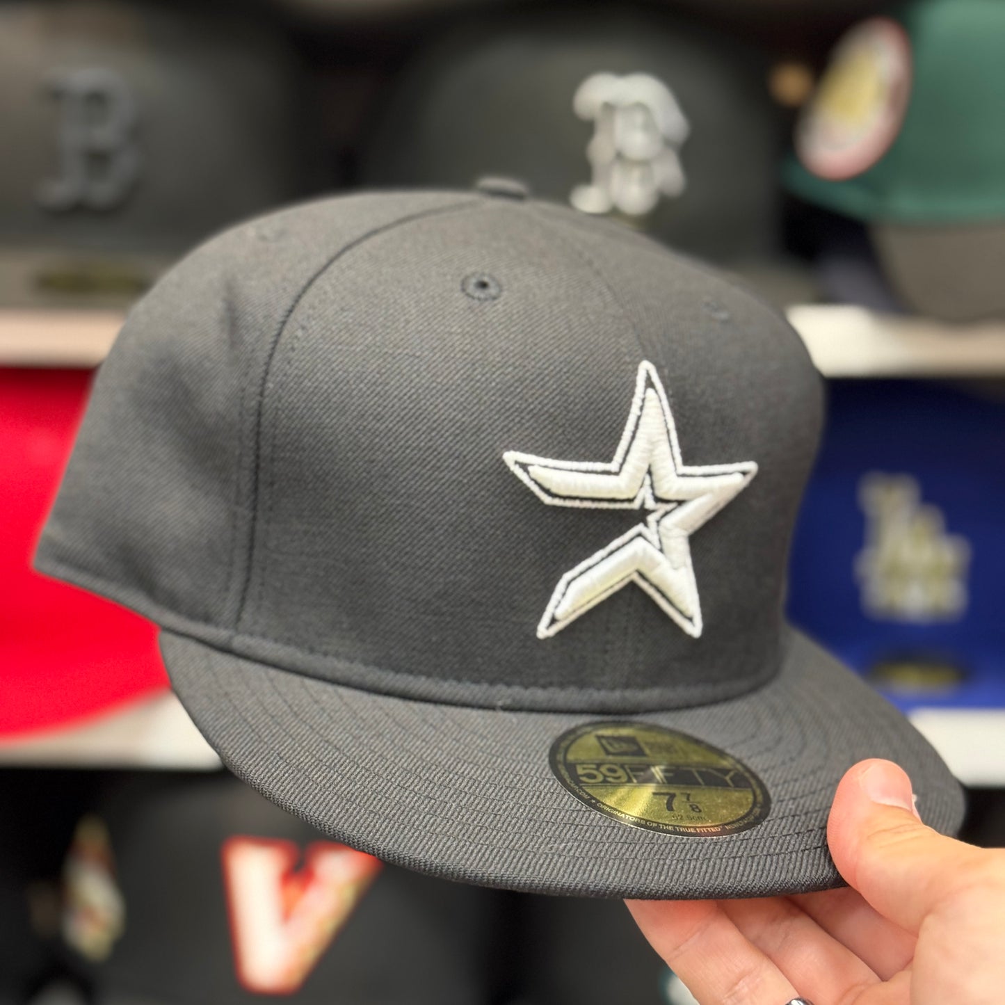 New Era Houston Astros Black/White 59FIFTY Fitted Hat