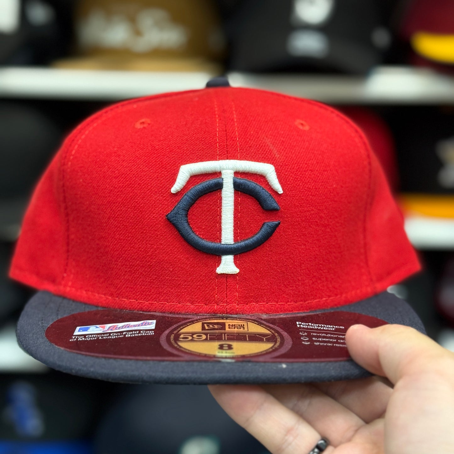 New Era Minnesota Twins Red/Black 59FIFTY Fitted Hat