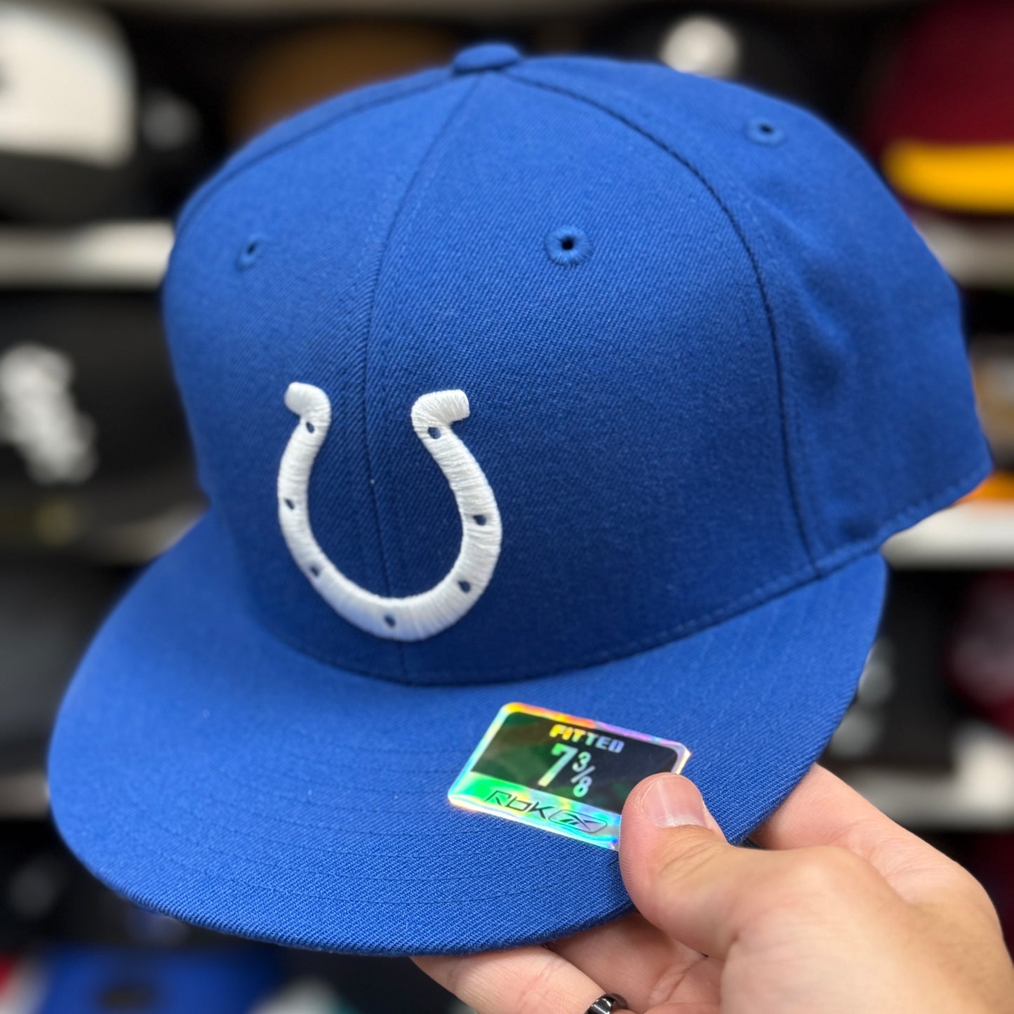 Indianapolis Colts Blue/White Reebok Fitted Hat