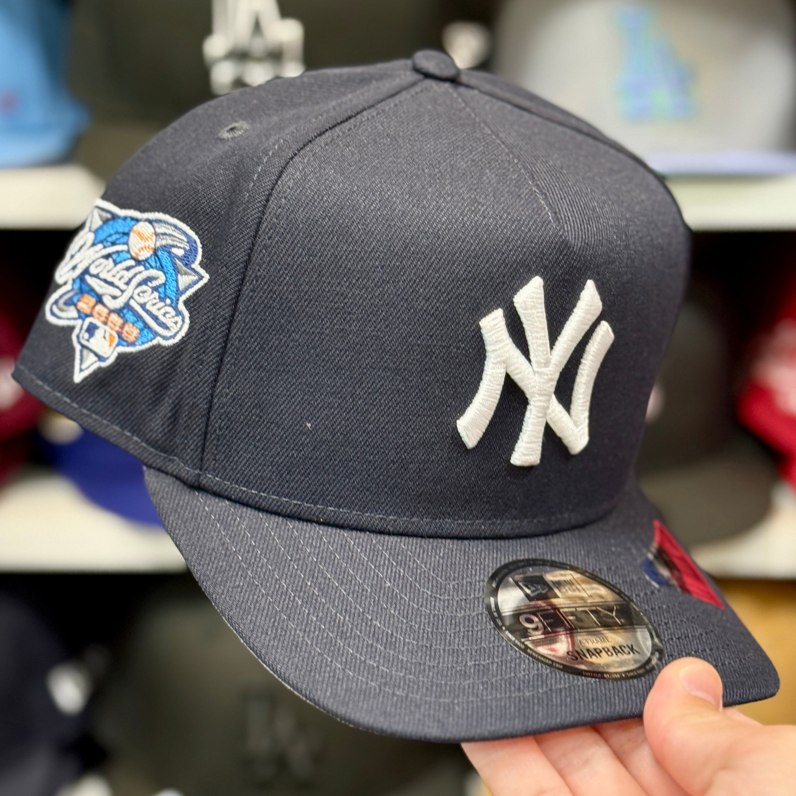 New Era New York Yankees 'World Series' A-Frame Navy 9FIFTY Snapback - Product Image