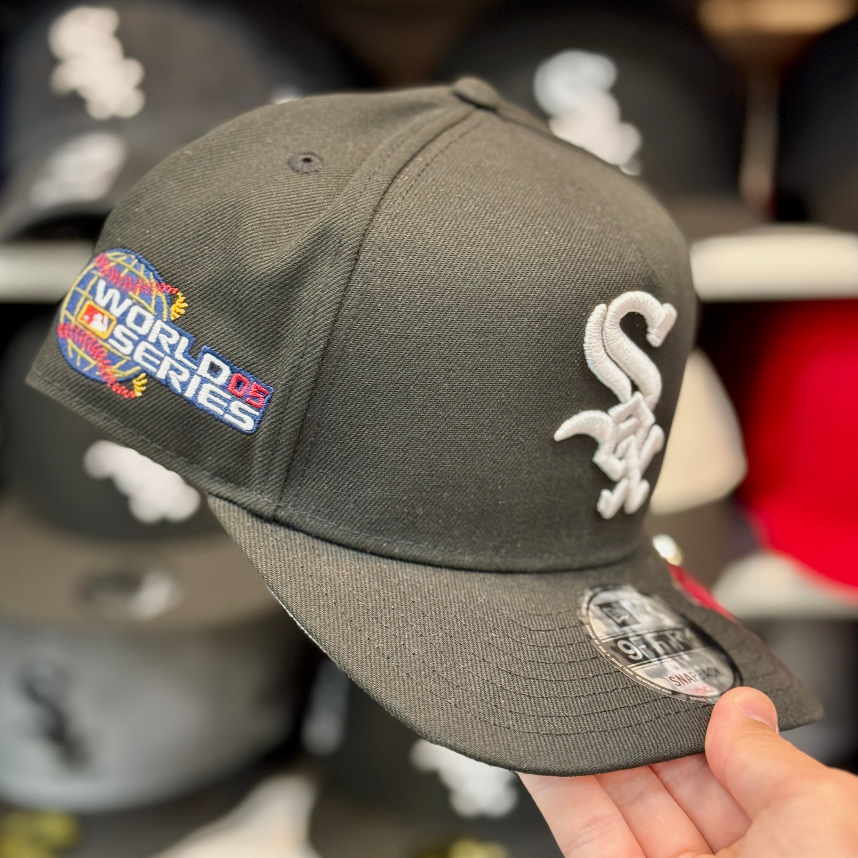 New Era Chicago White Sox '05 World Series' A-Frame Black 9FIFTY Snapback - Product Image