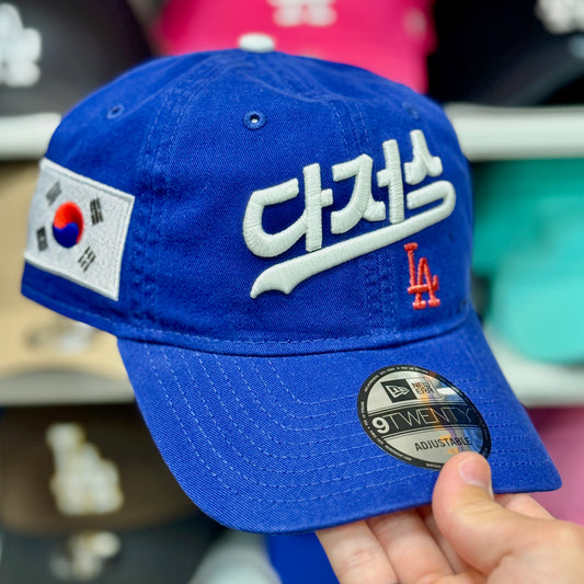 New Era LA Dodgers Korean Script Ball Cap 9TWENTY Blue