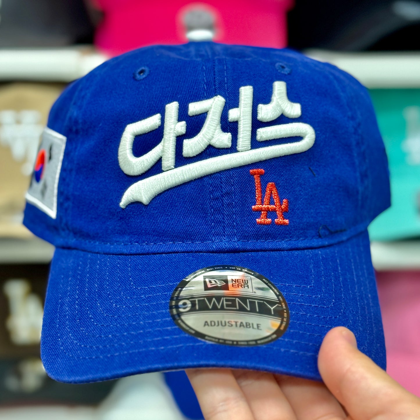 New Era LA Dodgers Korean Script Ball Cap 9TWENTY Blue