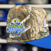 New Era Los Angeles Rams 'Super Bowl LVI Champions' A-Frame Realtree/Blue 9FIFTY Snapback - Product Image