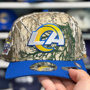 New Era Los Angeles Rams 'Super Bowl LVI Champions' A-Frame Realtree/Blue 9FIFTY Snapback - Product Image
