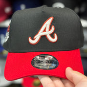 New Era Atlanta Braves '1999 World Series' A-Frame Red/Black 9FORTY Snapback - Product Image