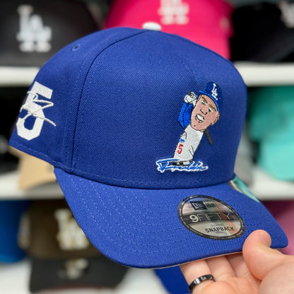 New Era LA Dodgers #5 Freddie Freeman Signature A-Frame 9FIFTY Snapback Blue