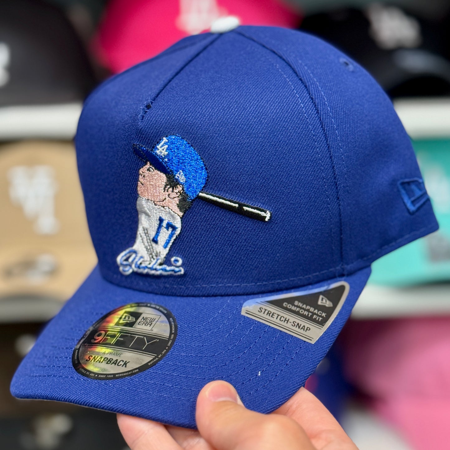 New Era Los Angeles Dodgers '#17 Shohei Ohtani Signature' A-Frame 9FIFTY Snapback Blue