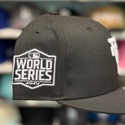 New Era Los Angeles Dodgers Upside Down '2020 World Series' Black 9FIFTY Snapback - Product Image