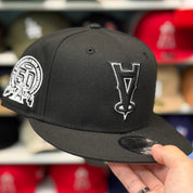 New Era Los Angeles Angels Upside Down Logo '50th Anniversary' Black 9FIFTY Snapback - Product Image