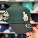 New Era Los Angeles Dodgers '40th Anniversary' A-Frame Dark Green/Black 9FORTY Snapback - Mistwood