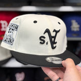 New Era Oakland Athletics Upside Down 'Rickey Henderson' Creme/Black 9FIFTY Snapback