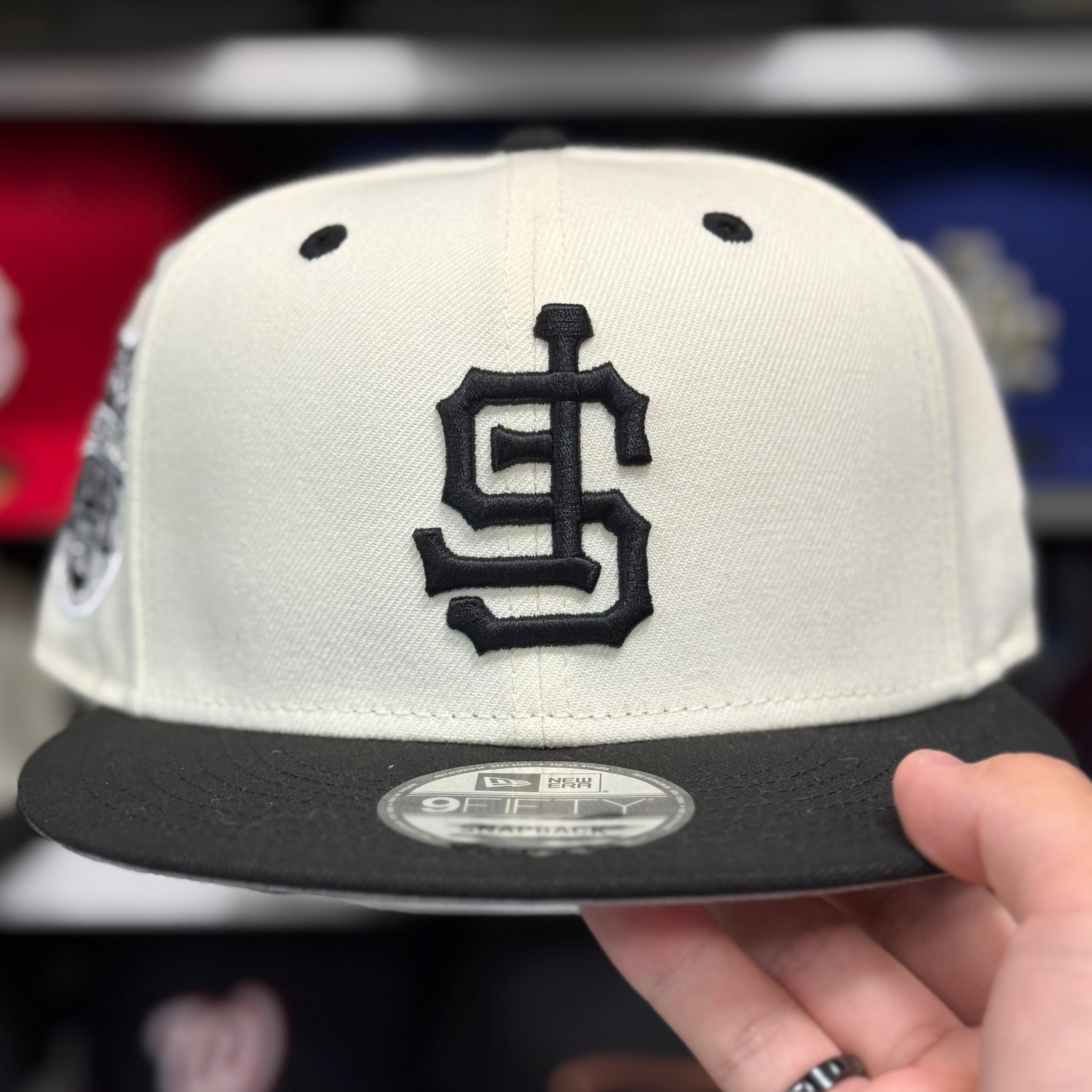New Era San Francisco Giants Upside Down '1984 All Star Game' Creme/Black 9FIFTY Snapback - Product Image
