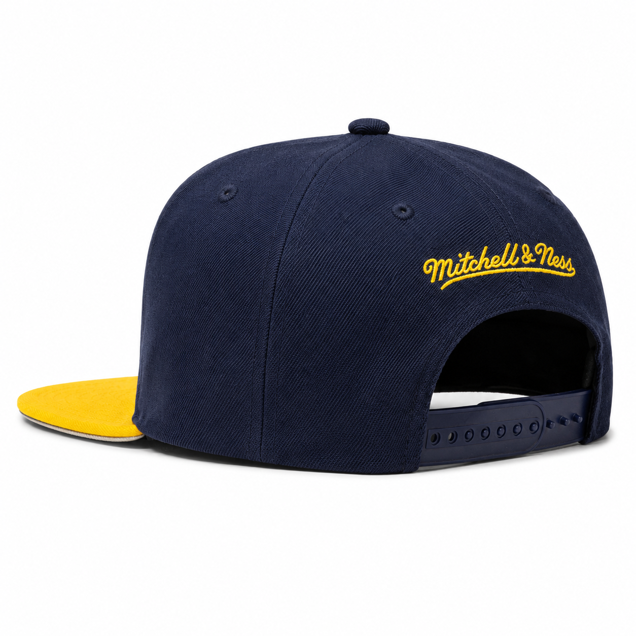 Indiana Pacers Navy/Yellow Mitchell & Ness Snapback - Product Image